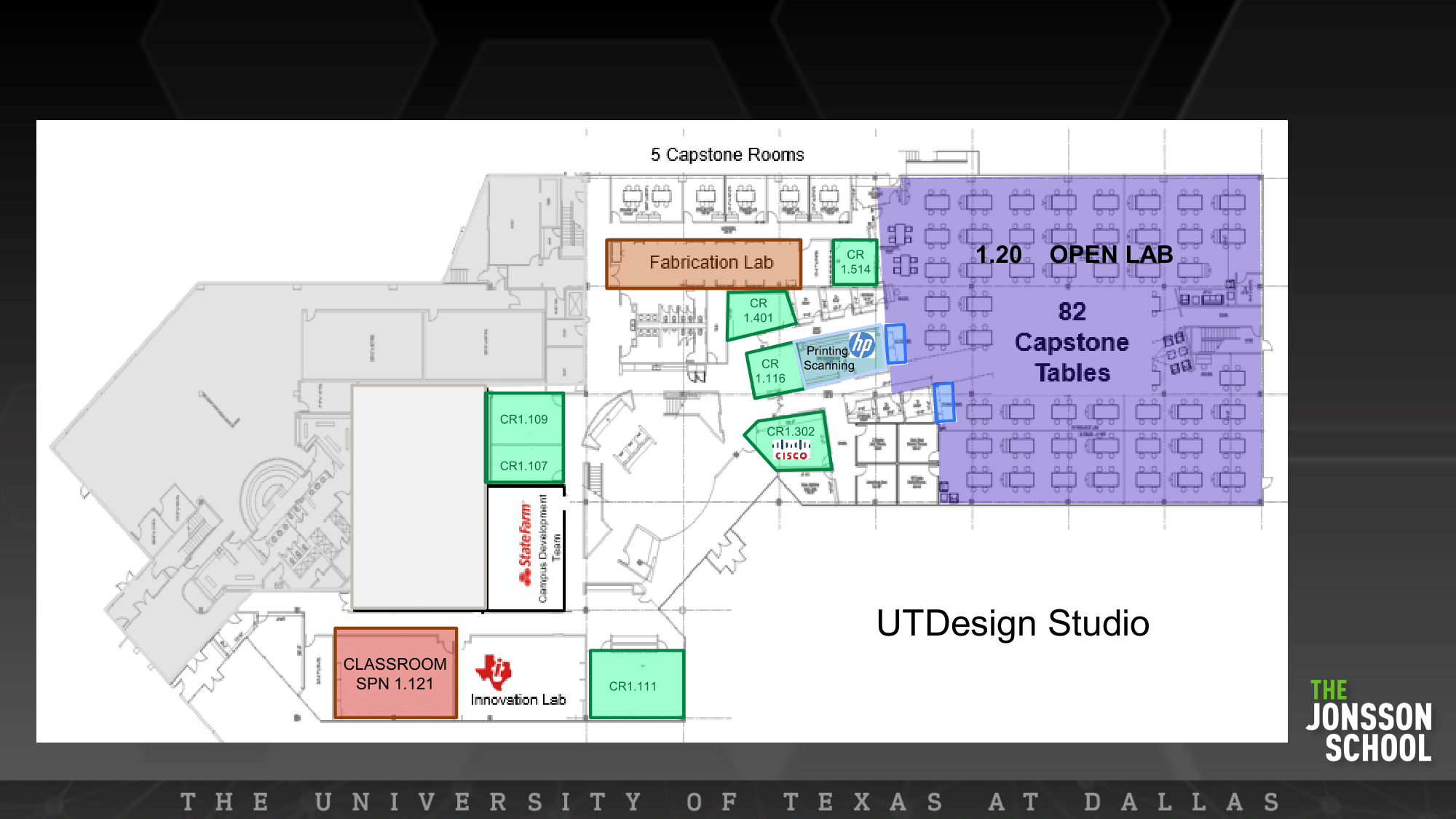 UTDesign Studio Map